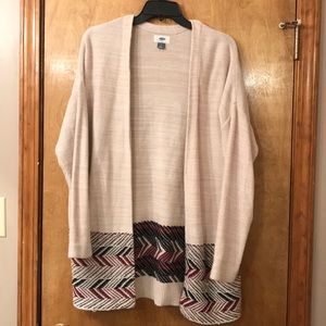 Old Navy women’s long open front sweater